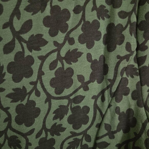 Boden Alexis Green Floral Jersey Fit N Flare Dress Size 8 - Picture 7 of 10